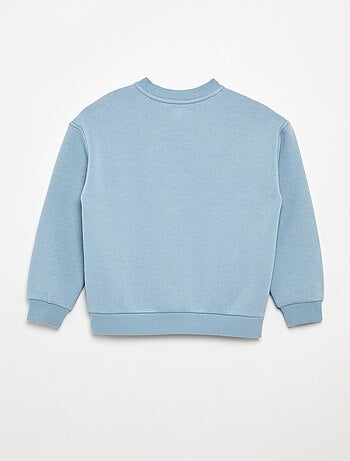 Bedrukte molton sweater - gemakkelijk aan te trekken collectie