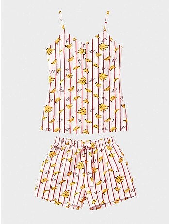 Bedrukte pyjama met fruit uit de frida collectie