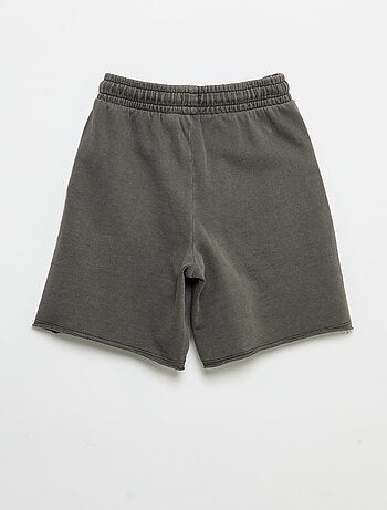 Bedrukte short van lichte molton