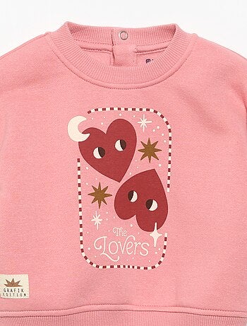 Bedrukte sweater met lange mouwen