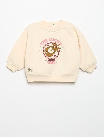 Bedrukte sweater met lange mouwen