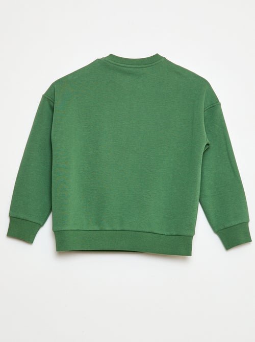 Bedrukte sweater met magnetische drukknoopjes - So Easy - Kiabi Bedrukte sweater met magnetische drukknoopjes - So Easy - Kiabi