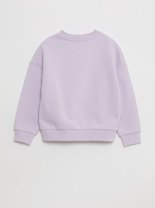 Bedrukte sweater met magnetische drukknopen op de schouder - gemakkelijk aan te trekken collectie - Kiabi