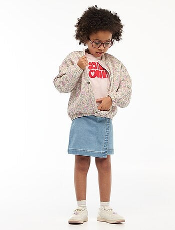 Bedrukte sweater met moltonlook - Makkelijk aan te trekken collectie