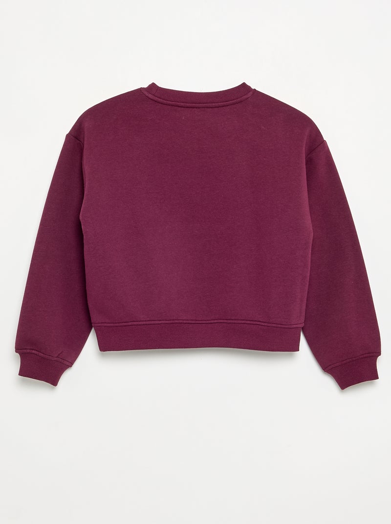 Bedrukte sweater Rood - Kiabi