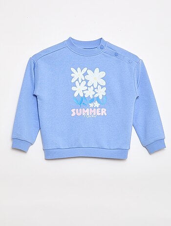Bedrukte sweater van lichte molton - Makkelijk aan te trekken collectie