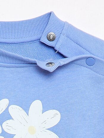 Bedrukte sweater van lichte molton - Makkelijk aan te trekken collectie