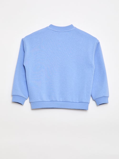 Bedrukte sweater van lichte molton - Makkelijk aan te trekken collectie - Kiabi