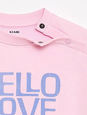 Bedrukte sweater van lichte molton - Makkelijk aan te trekken collectie