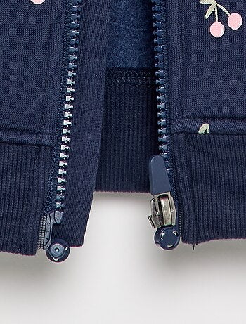 Bedrukte sweater van molleton - gemakkelijk aan te trekken collectie