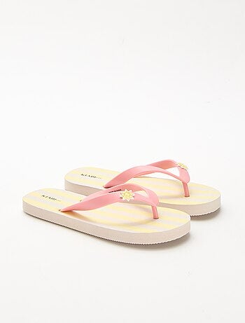 Bedrukte teenslippers