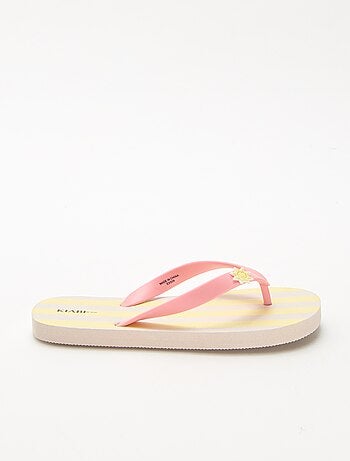 Bedrukte teenslippers