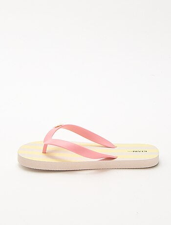 Bedrukte teenslippers