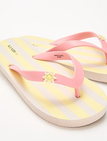 Bedrukte teenslippers