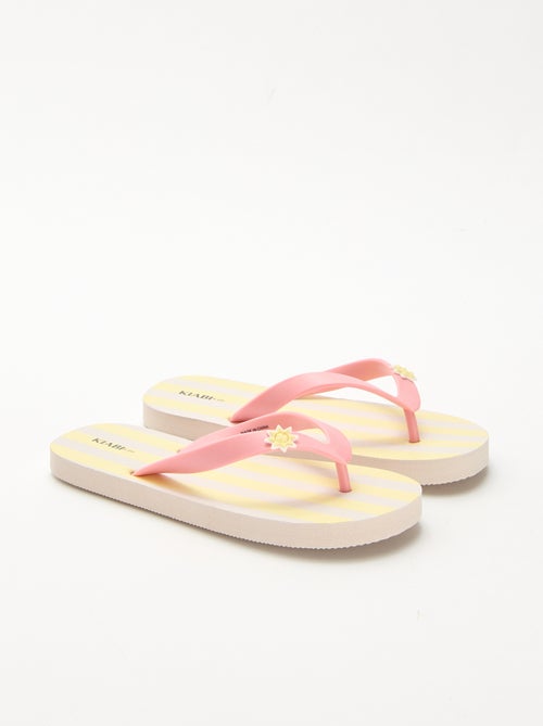 Bedrukte teenslippers - Kiabi