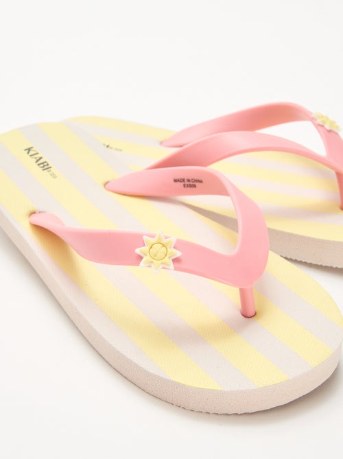 Bedrukte teenslippers - Kiabi
