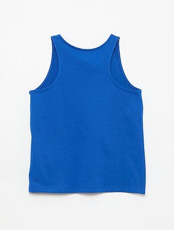 Bedrukte top met ronde hals