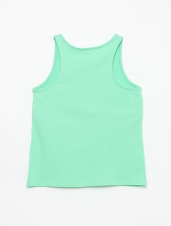 Bedrukte top met ronde hals