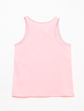 Bedrukte top met ronde hals