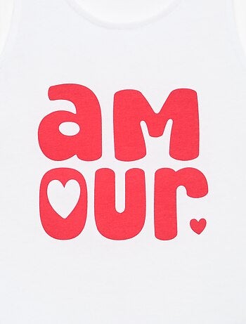 Bedrukte top met ronde hals