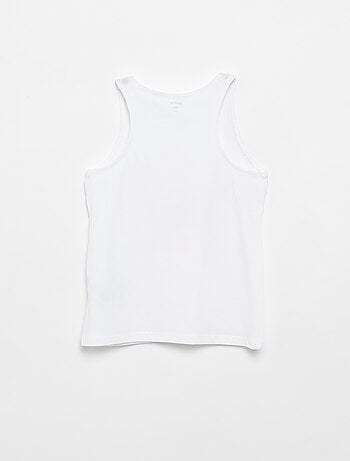 Bedrukte top met ronde hals