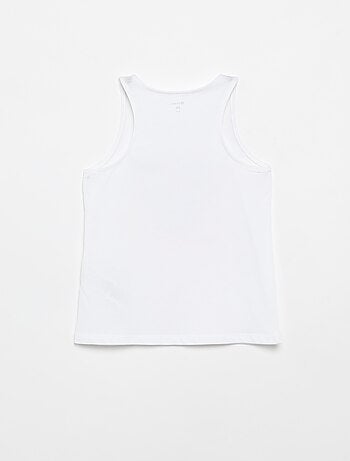 Bedrukte top met ronde hals