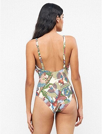 Bedrukte tribal plus size badpak