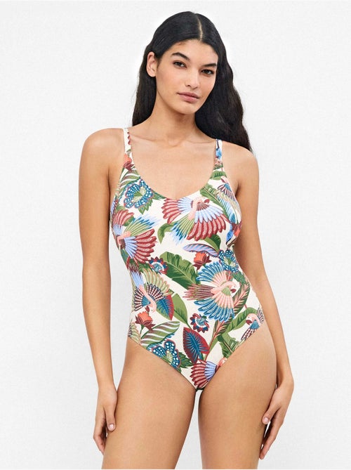 Bedrukte tribal plus size badpak - Kiabi