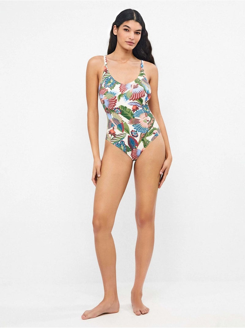 Bedrukte tribal plus size badpak Multicolor - Kiabi