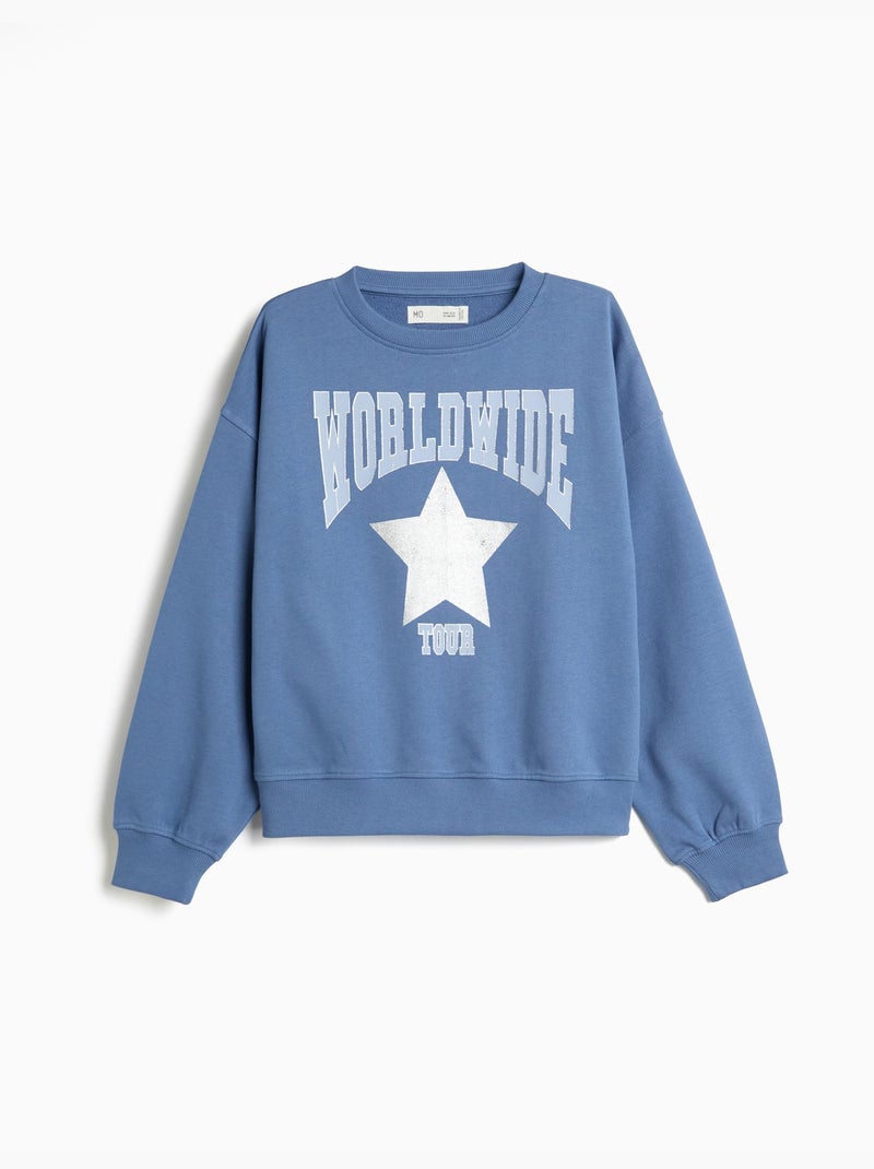 Bedrukte trui, mo fashion Blauw - Kiabi