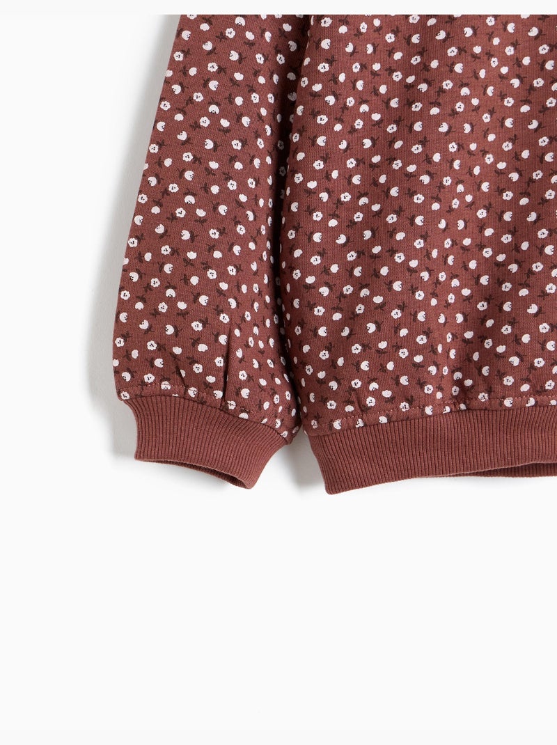 Bedrukte trui, mo fashion Bruin - Kiabi