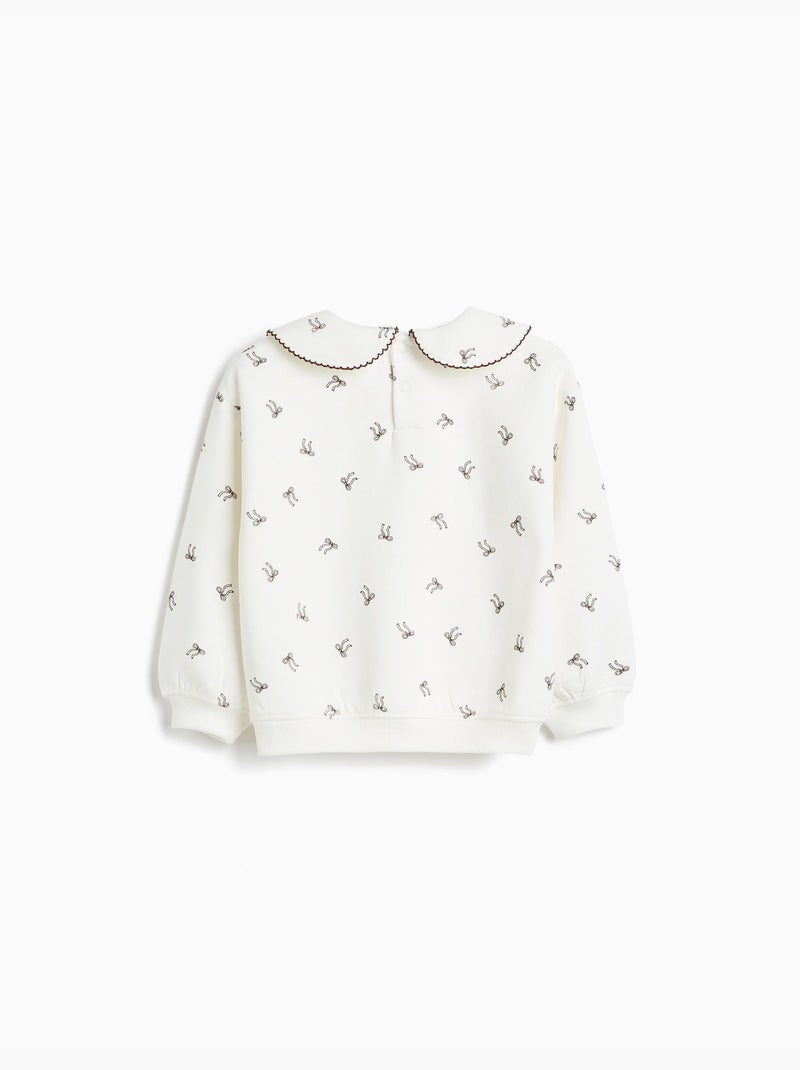 Bedrukte trui, mo fashion Wit - Kiabi