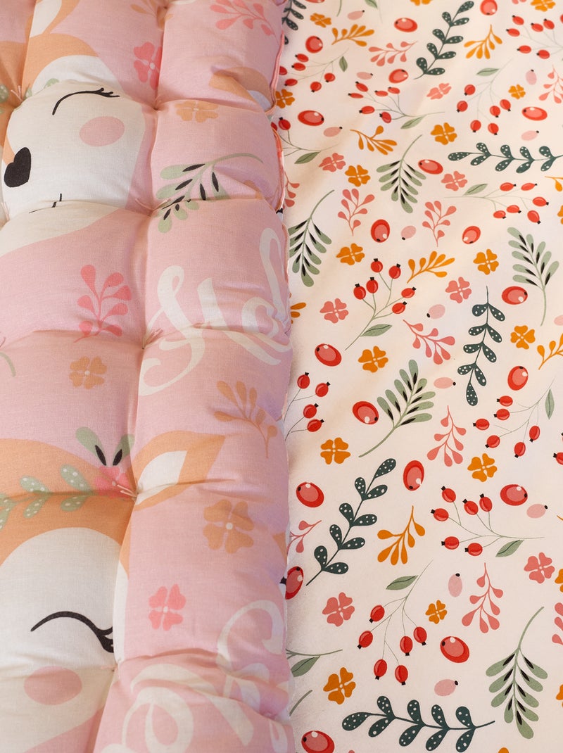 Bedrukte vloermatras Rose - Kiabi