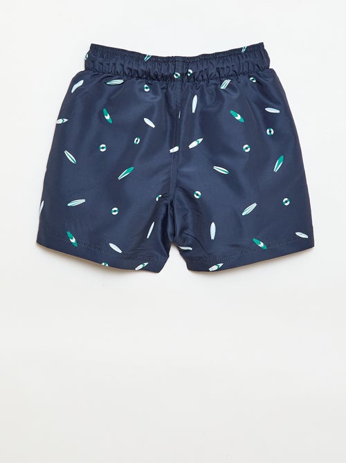 Bedrukte zwembermuda met all-over 'surf'-print - Kiabi