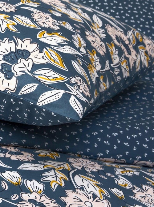 Bedset katoen percalé omkeerbaar FRIDA bloemen Future Home - Kiabi Bedset katoen percalé omkeerbaar FRIDA bloemen Future Home - Kiabi