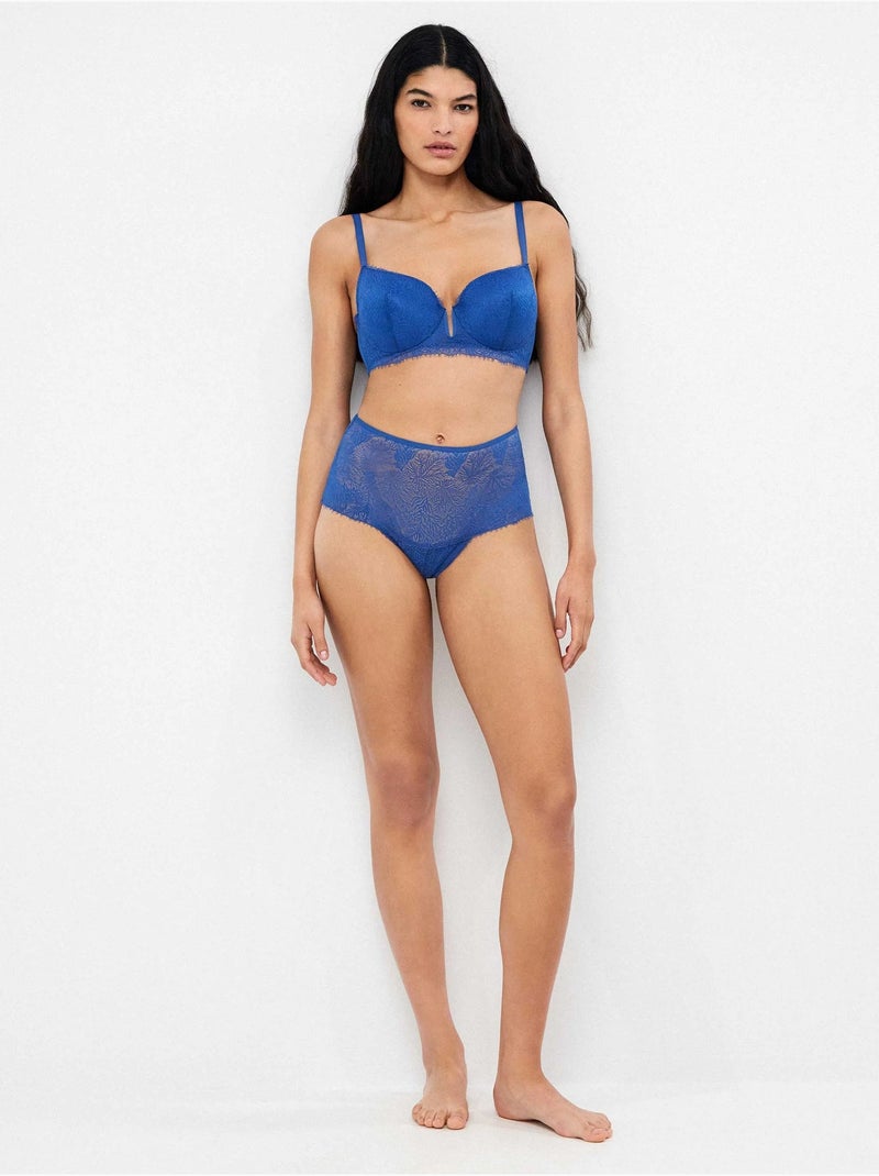 Beha capaciteit snit bustier stijl Blauw - Kiabi