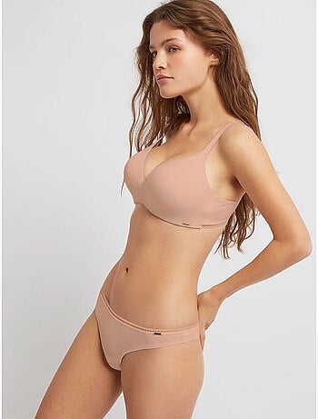 Beha in bamboevezels met geïntegreerde siliconen beugel