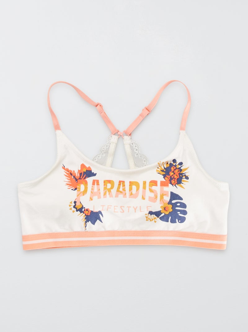 Beha met racerback 'Petit Béguin' Beige - Kiabi