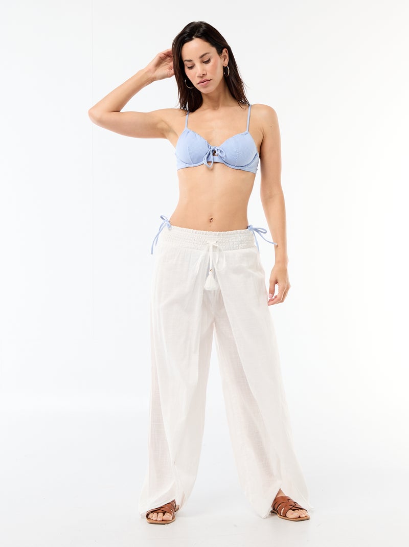 Beha met vichyprint Blauw - Kiabi