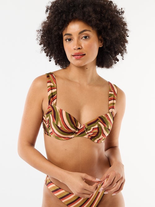 Beha van bedrukte microvezel - Kiabi