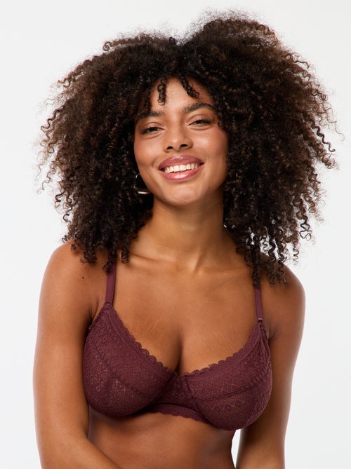 Beha van kant in cupmaat D/E/F - Kiabi