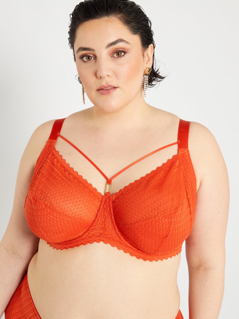 Beha van kant oranje - Kiabi