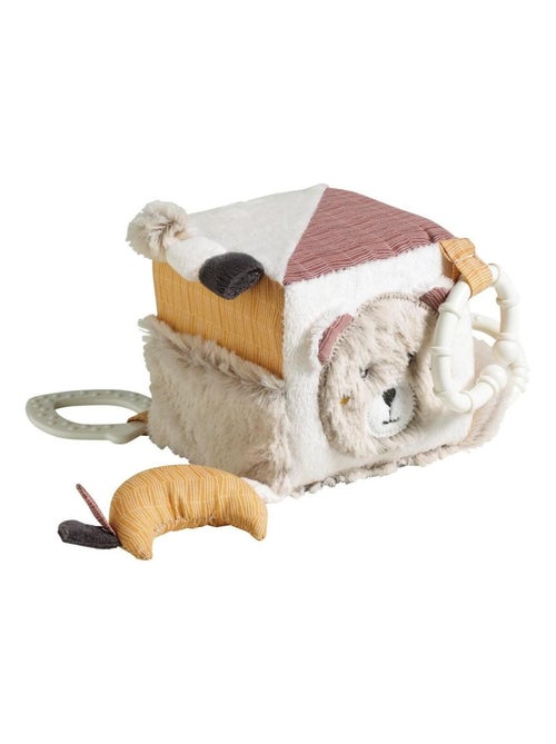 Beige fluwelen speelblok voor baby's - Kiabi Beige fluwelen speelblok voor baby's - Kiabi