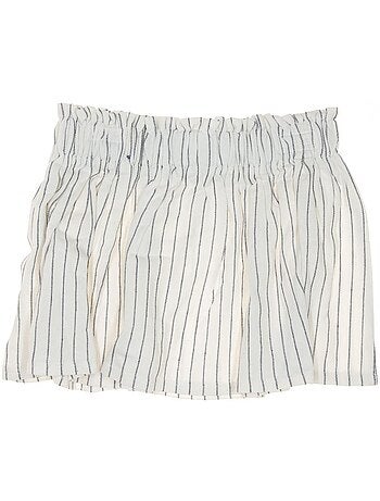 Beige gestreepte meisjesrok eom relome