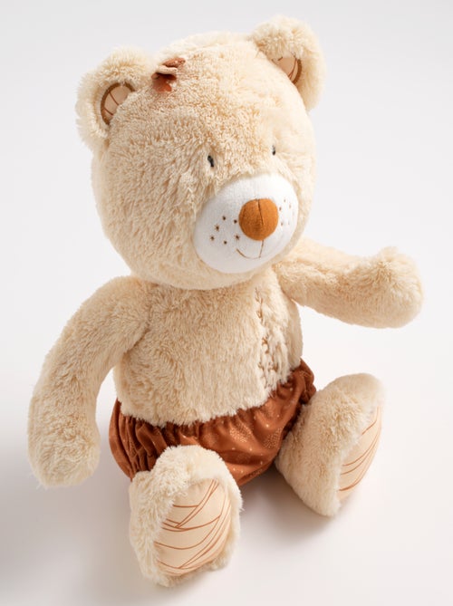 Beige knuffelbeer met geborduurde details - Kiabi Beige knuffelbeer met geborduurde details - Kiabi