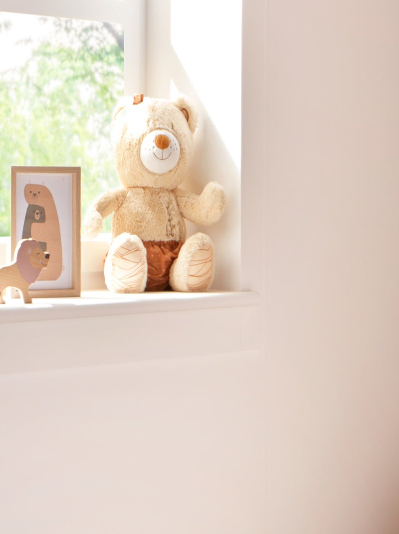 Beige knuffelbeer met geborduurde details Beige - Kiabi