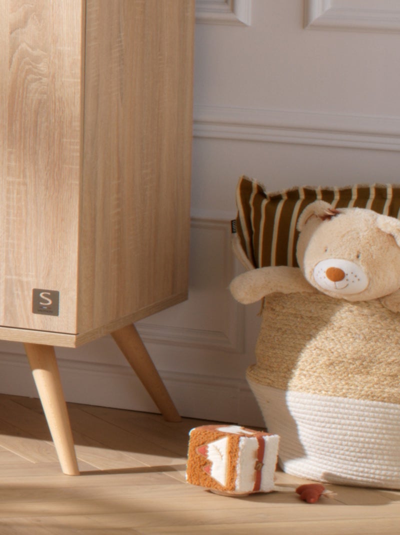 Beige knuffelbeer met geborduurde details Beige - Kiabi