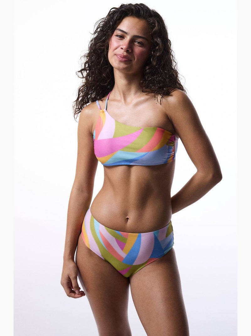 Beja haut de bikini à col halter penti Rose fluo - Kiabi