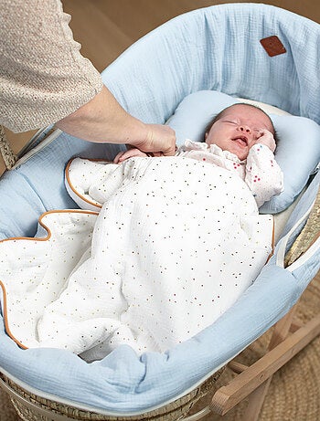 Bekleding van de wieg in katoengaas, jeanne | sevira kids