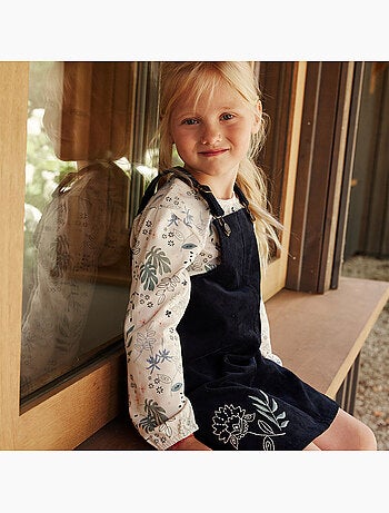 Belle de nuit kinderjurk van corduroy